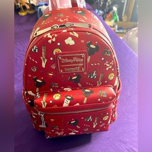 2021 Disney Parks Christmas Holiday Snacks/Attractions Loungefly Backpack  NWT!!